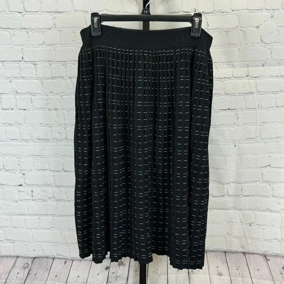 Rebecca Taylor Pleated Sweater Skirt Size Medium - Picture 1 of 5